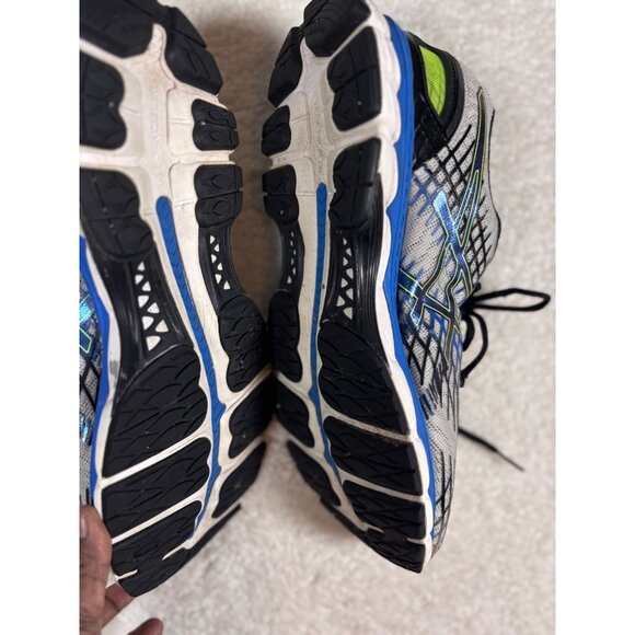 Asics Gel-Nimbus 18 Mens Running Shoes Size 11 Gray & Blue - Picture 7 of 10